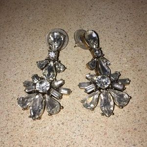 J. Crew Crystal Drop Earrings